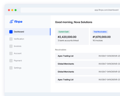 Flinpa dashboard preview